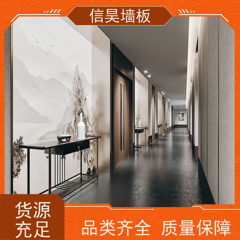 商业电梯厅 石晶防火墙板 工装专用 走廊形象墙面