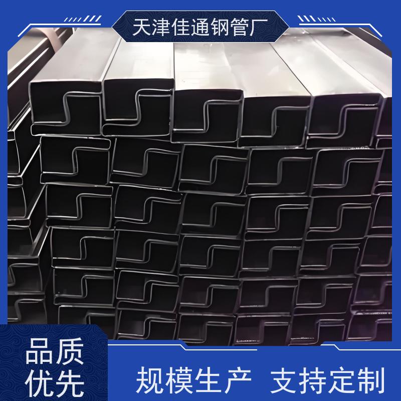 带钢一体成型冷镀锌P形管 室内隔断框架制作韧性充足弯折不开裂