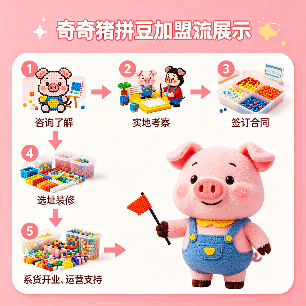 青海拼豆店开店-认准奇奇猪拼豆
