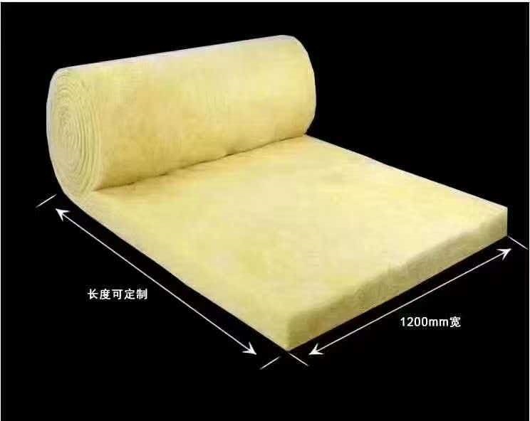 1200mm宽可定制长度玻璃棉卷毡 建筑保温隔热吸音材料