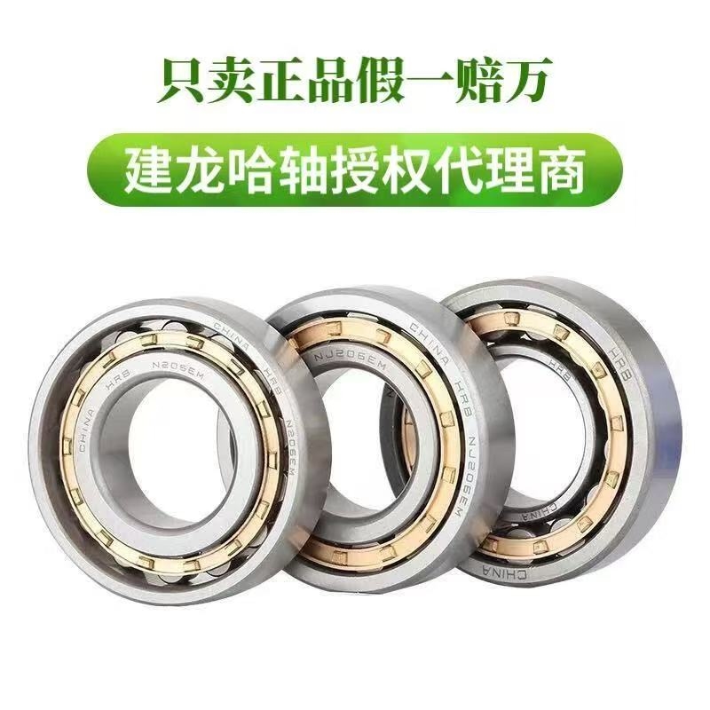 哈轴圆柱滚子轴承NU208EM/NJ210EM/N315EM 重载耐磨损工业传动支撑件