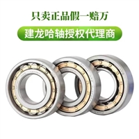 HRB哈轴圆柱滚子轴承NU205EM/NJ206EM/NJ309EM高承载耐磨损工业传动配套