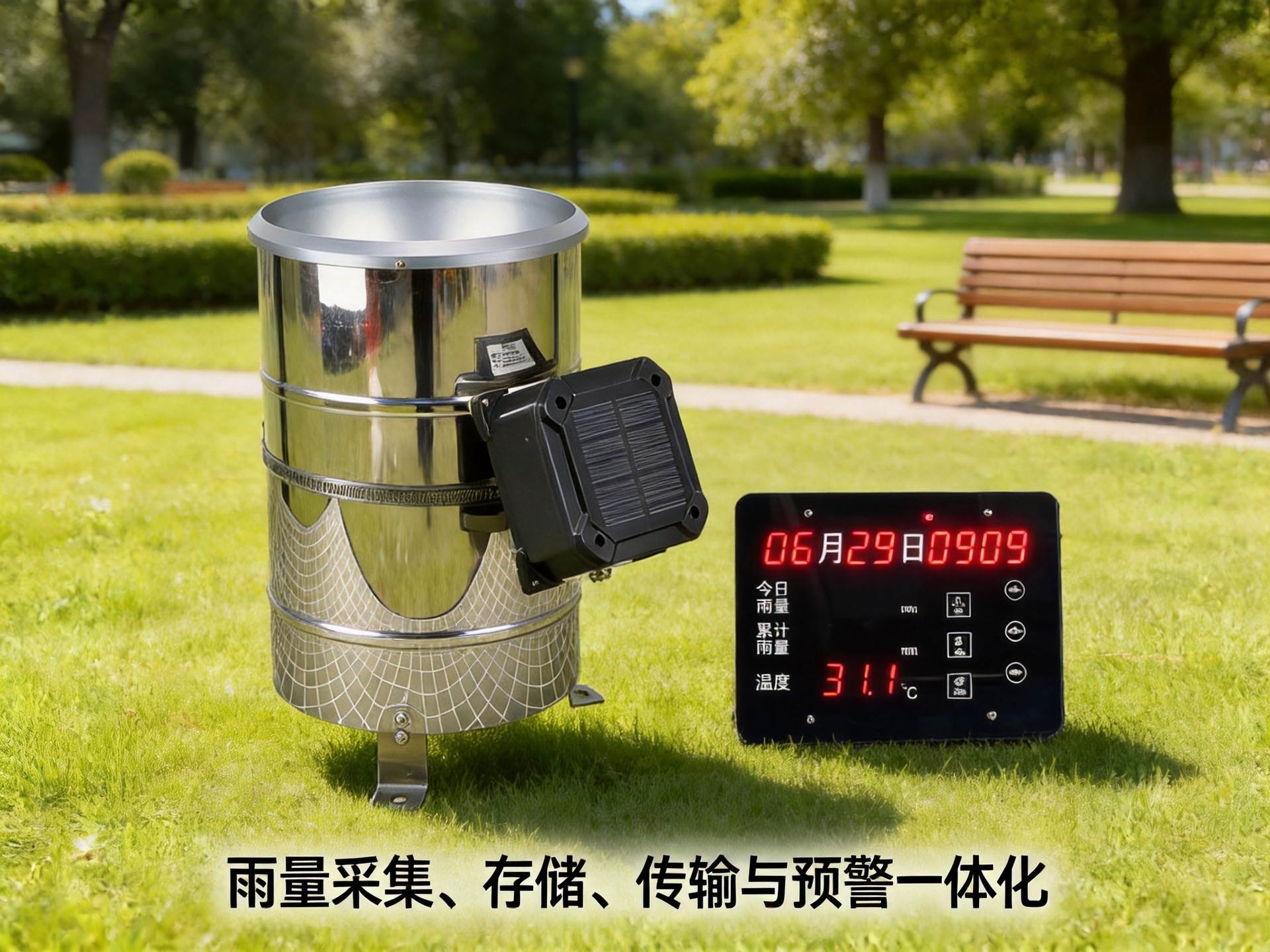 无线雨量报警仪：不用出门看雨，预警直接到身边