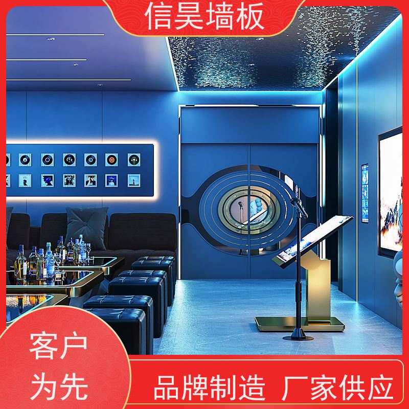 无缝拼接 金属集成饰面板 不易变形 写字楼走廊硬装