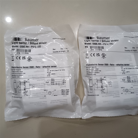 堡盟BAUMER光电开关O300Y.GR-11174581背景抑制