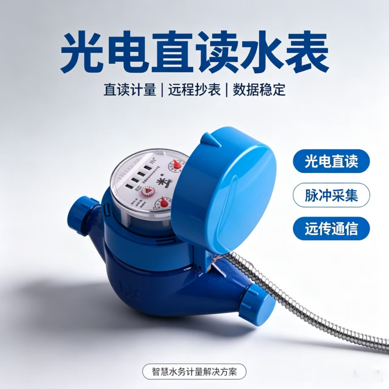 光电直读水表 电子远传水表 485 MBUS 有线 预付费 联网 DN20