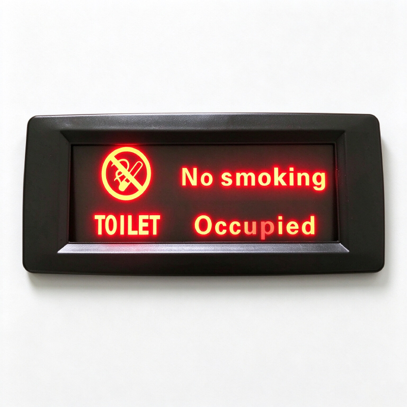 客车卫生间占用指示灯 大巴厕所 No smoking 禁止吸烟 LED 提示灯 车载卫生间有人提示牌