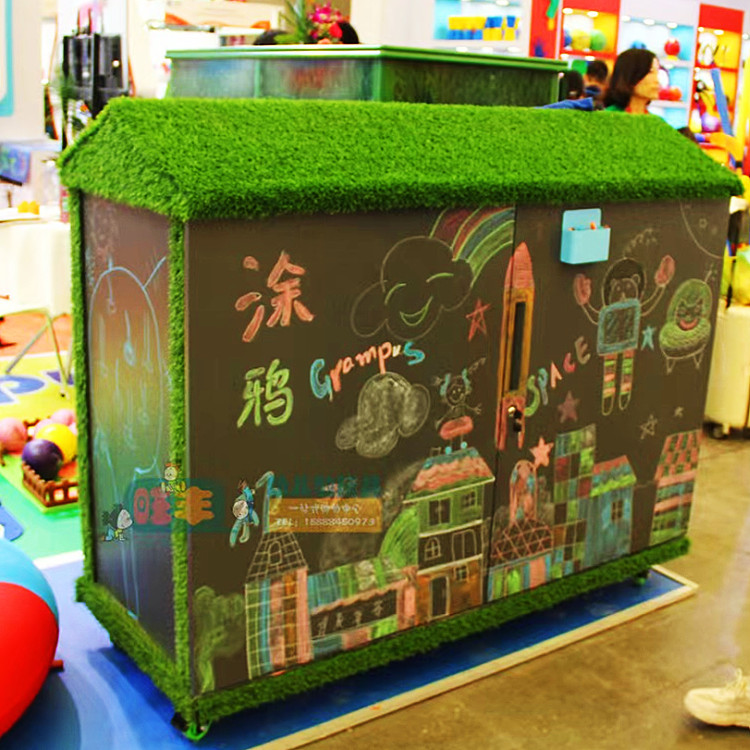 幼儿园涂鸦置物柜加厚钢板幼教美工置物柜绘画储物柜批发