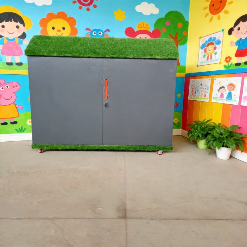 儿童美工储物柜防水防锈幼儿园绘画柜钢制涂鸦收纳柜工厂
