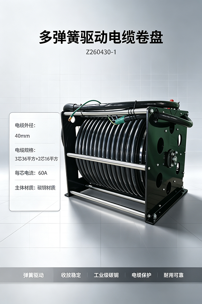 Z260430-1多弹簧驱动电缆卷盘