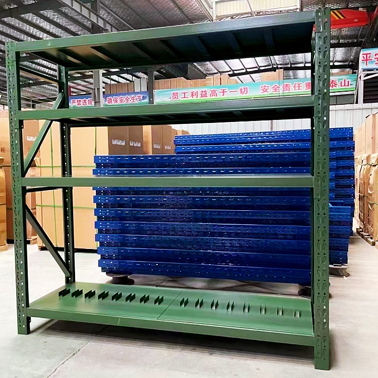 库房层板货架加粗立柱地下室物品置物架多功能轻型货架