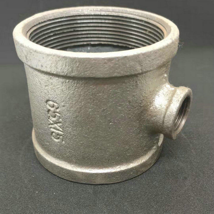 圣天（ST）镀锌玛钢异径三通   规格：DN50*20