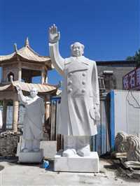 江西厂家制作汉白玉孔子石雕像设计图片