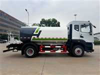 路面洒水降尘东风多利卡12方洒水车  主动避让行人