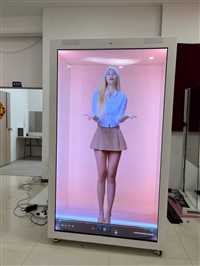 甘肃全息舱75寸半圆全息舱  3D数字人形象厂家定制