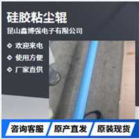氟胶包胶辊  防静电硅胶粘尘辊半导体鑫博强包胶除尘佳品