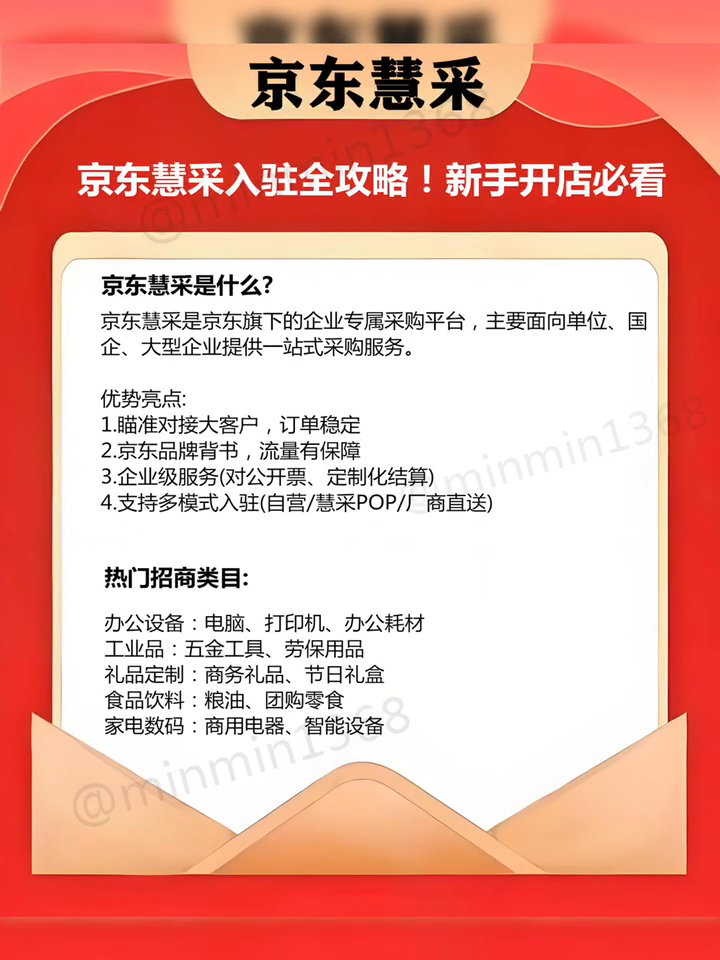 京東慧采新手入駐攻略 視頻