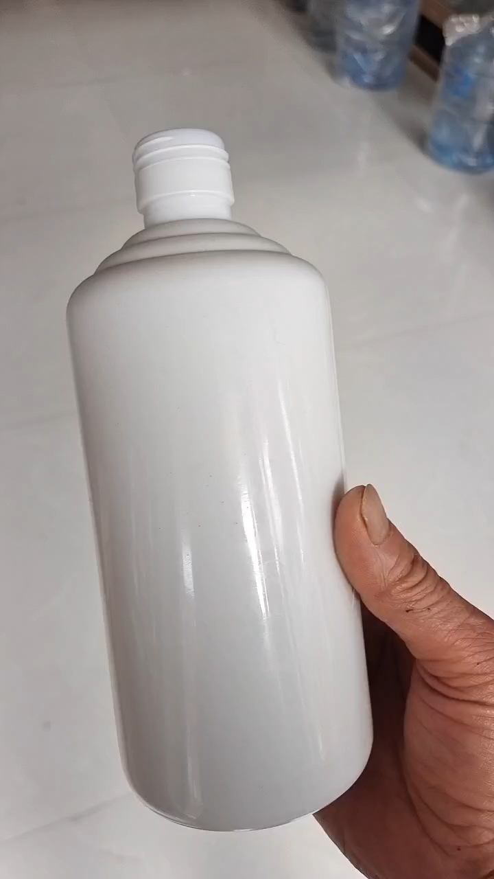 批发500ml白酒瓶一斤装自酿酒瓶玻璃白瓷酒瓶酒盒套装 视频